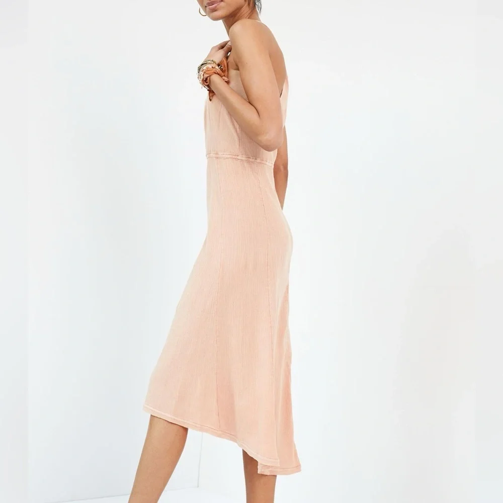 Daily Practice by Anthropologie midi Dress size small pink beach boho